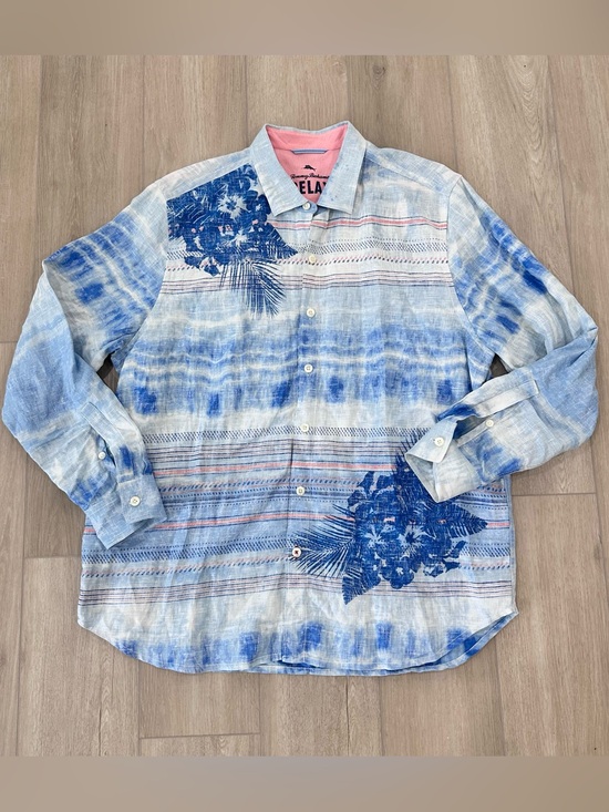 Tommy Bahama Other - Tommy Bahama Relax linen tropical Hawaiian button down XXL